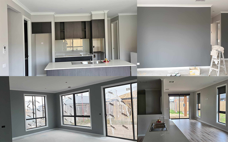 Interior house painting in Melbourne with smooth wall and ceiling finish